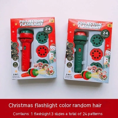 Christmas Kids Projector Camera Toy – 3 Film Slides | Red/Green | Fun Xmas Gift for Children