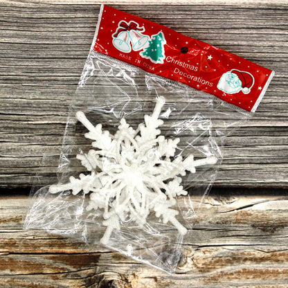 3D Christmas Snowflake Ornaments – 12cm White Hanging Tree Decorations (Set of Snowflakes)