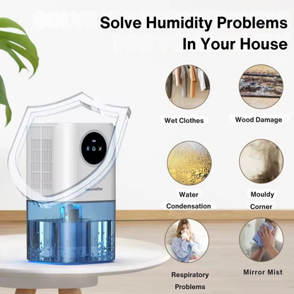 Mini Dehumidifier 1.7L with LED Display & Sleep Mode