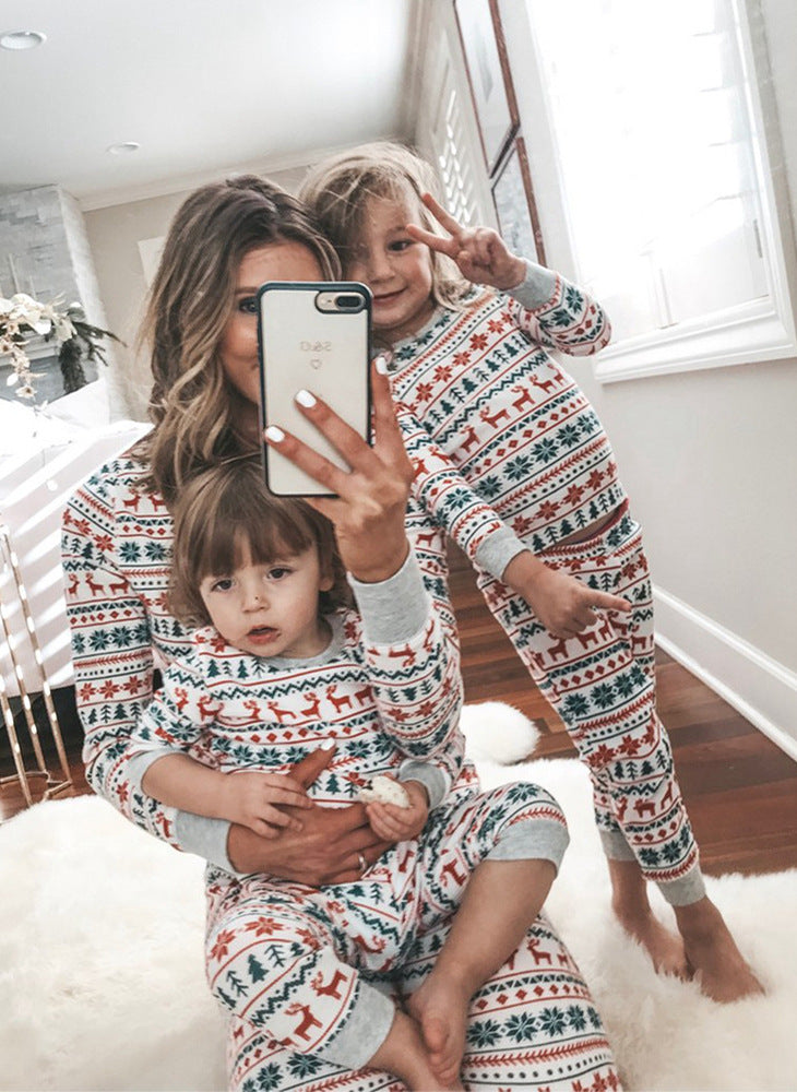 Matching Family Christmas Pyjamas – Festive Print Sleepwear Set