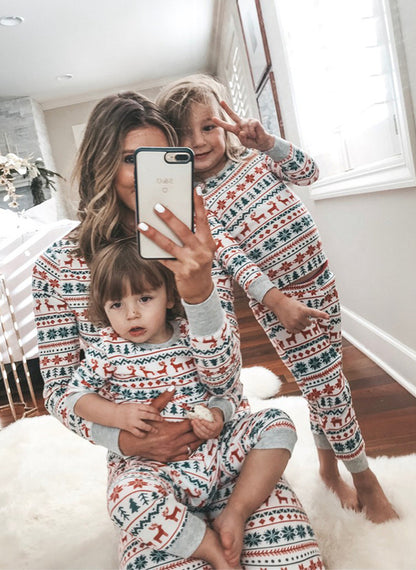 Matching Family Christmas Pyjamas – Festive Print Sleepwear Set