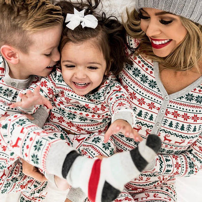 Matching Family Christmas Pyjamas – Festive Print Sleepwear Set
