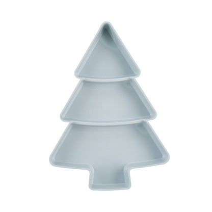 Christmas Tree Snack Platter – Plastic Serving Tray for Sweets, Nuts & Party Snacks (Multiple Colours)