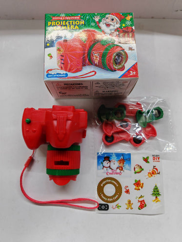 Christmas Kids Projector Camera Toy – 3 Film Slides | Red/Green | Fun Xmas Gift for Children