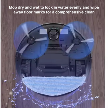 Smart Robot Vacuum Cleaner 3-in-1 Sweep, Mop & Suction – Slim Auto Recharge Floor Cleaner