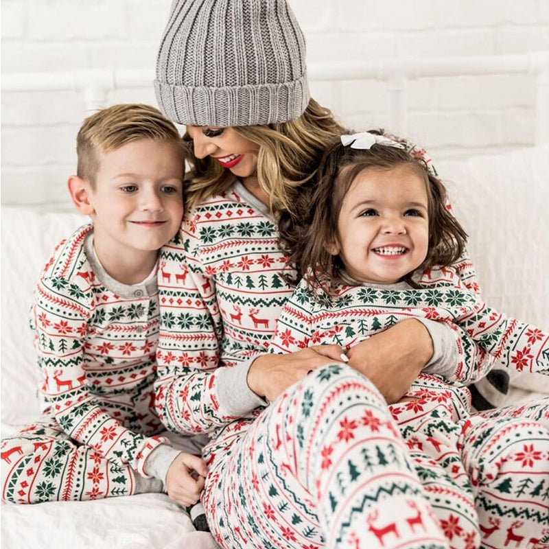Matching Family Christmas Pyjamas – Festive Print Sleepwear Set