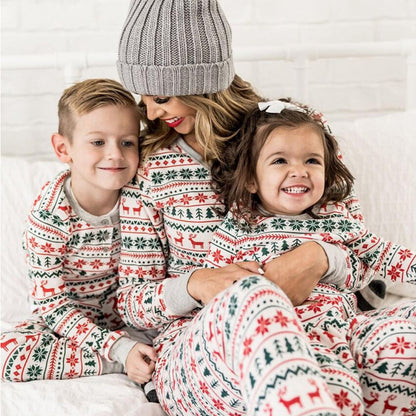 Matching Family Christmas Pyjamas – Festive Print Sleepwear Set