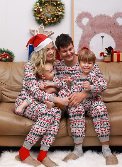 Matching Family Christmas Pyjamas – Festive Print Sleepwear Set