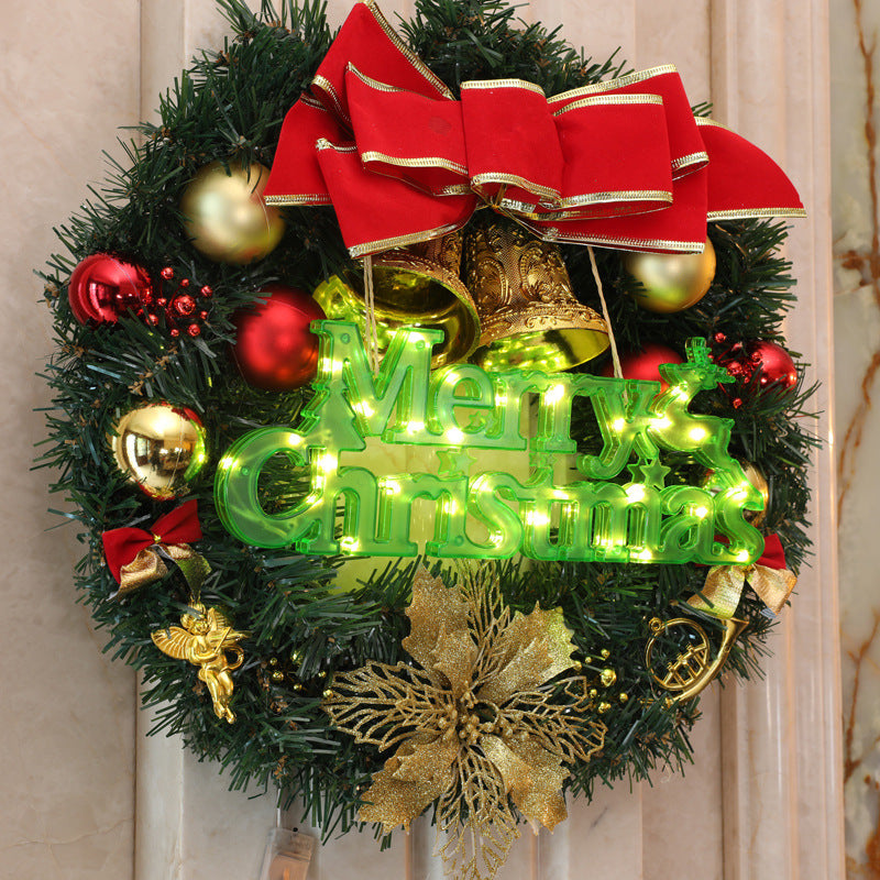 LED “Merry Christmas” Light Sign – Warm White / Red / Green Holiday Decoration for Walls, Tables & Windows