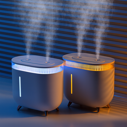 Mini Premium Humidifier – 2L Rechargeable Ultrasonic Design, Quiet Mist