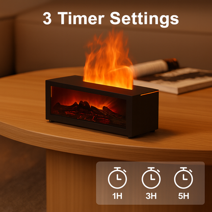 Mini Flame Humidifier – LED Flame Effect Aroma Diffuser