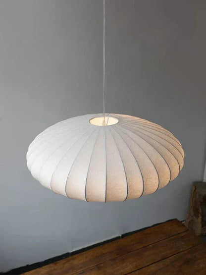 Elegant Silk Pendant Lamp with Crystal Crown – Luxurious Kitchen Pendant Lighting in 30cm, 40cm, 50cm Sizes