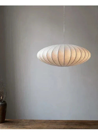 Elegant Silk Pendant Lamp with Crystal Crown – Luxurious Kitchen Pendant Lighting in 30cm, 40cm, 50cm Sizes