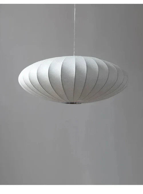Elegant Silk Pendant Lamp with Crystal Crown – Luxurious Kitchen Pendant Lighting in 30cm, 40cm, 50cm Sizes