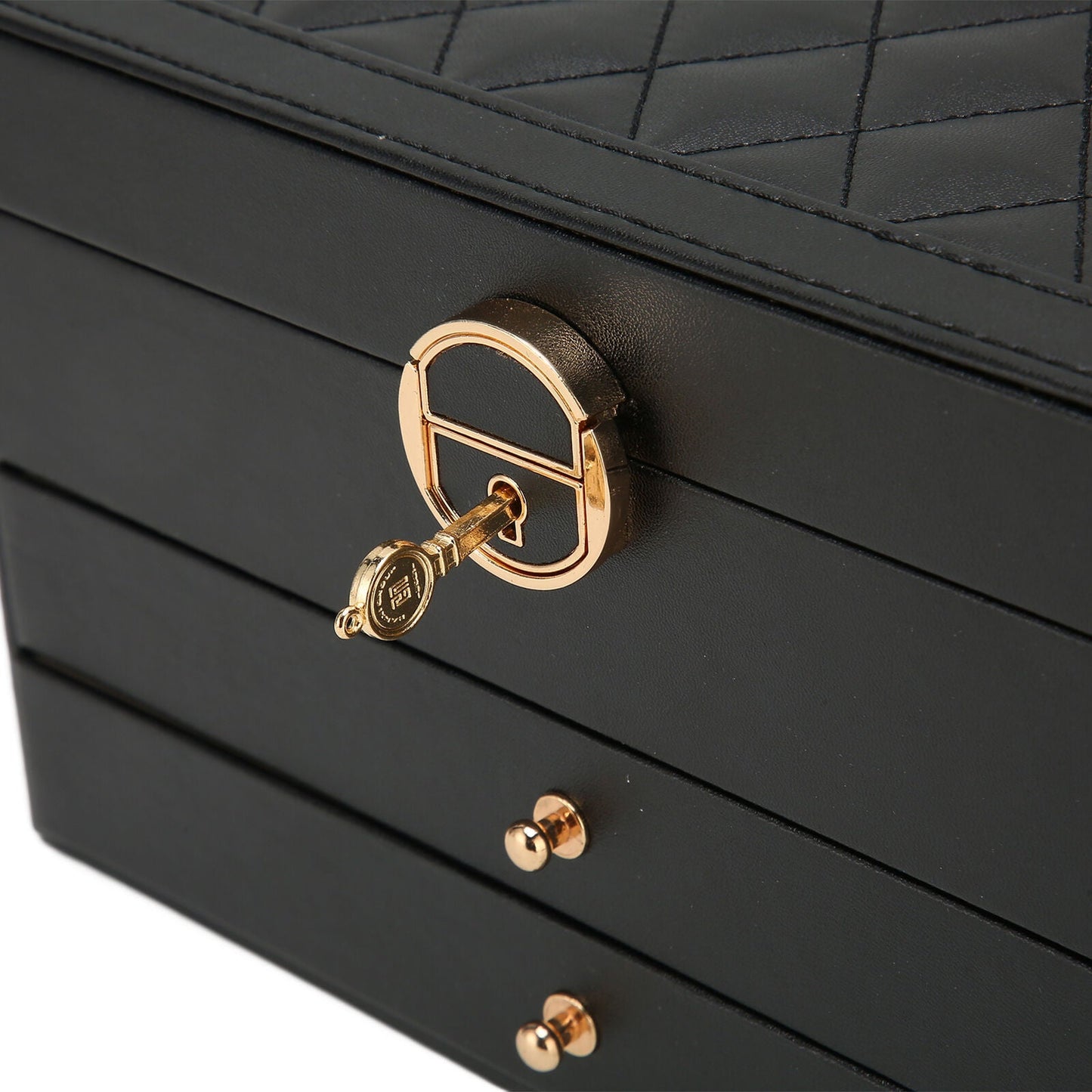 Multilayer Leather Jewelry Box for Women – Stylish Travel Jewelry Case and Organizer with Soft Interior