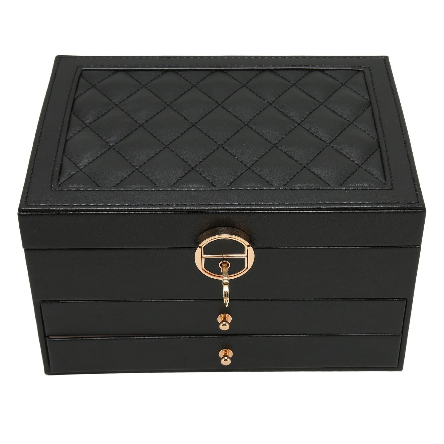 Multilayer Leather Jewelry Box for Women – Stylish Travel Jewelry Case and Organizer with Soft Interior