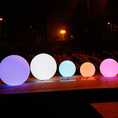 Spherical Solar Garden Light with Remote Control – 16 Colors, Weatherproof LED Outdoor Lights for House
