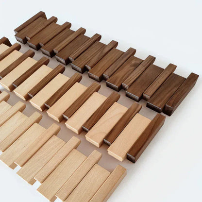 Wooden Piano Coat Rack – Stylish Wall Mounted Coat Stand with Multiple Hooks for Coats, Hats, and Accessories