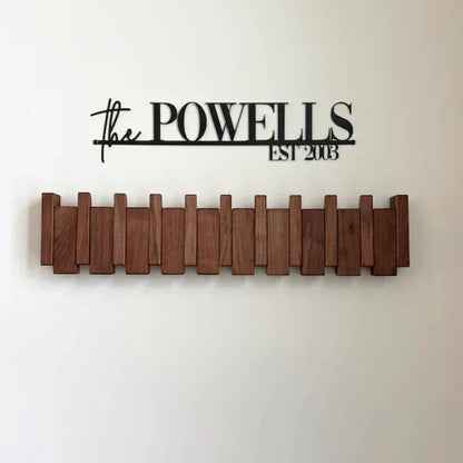 Wooden Piano Coat Rack – Stylish Wall Mounted Coat Stand with Multiple Hooks for Coats, Hats, and Accessories