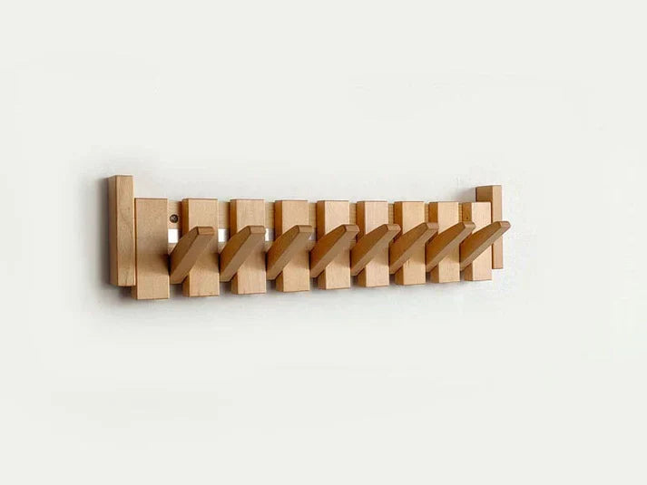 Wooden Piano Coat Rack – Stylish Wall Mounted Coat Stand with Multiple Hooks for Coats, Hats, and Accessories