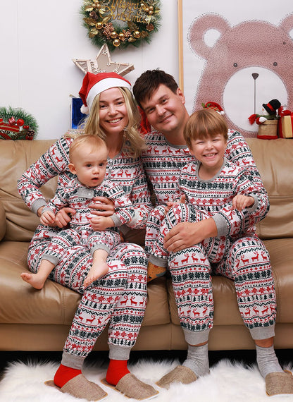 Matching Family Christmas Pyjamas – Festive Print Sleepwear Set