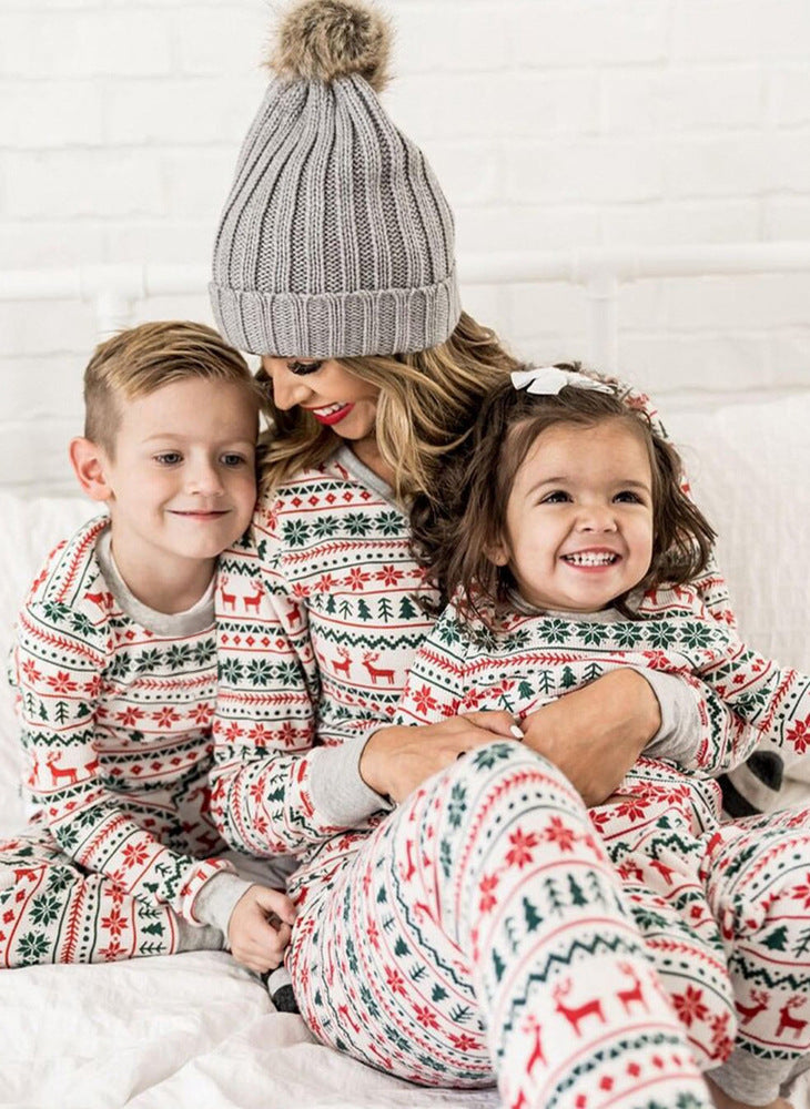 Matching Family Christmas Pyjamas – Festive Print Sleepwear Set