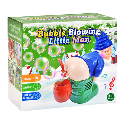 Christmas Santa Bubble Machine Toy – Automatic Bubble Blower with Music & Lights for Kids